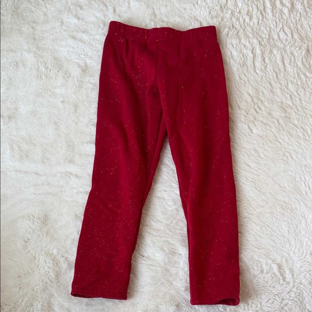 Carter's Red Glitter Girls' Leggings